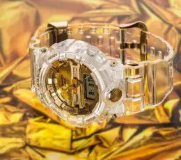 g-shock plain gold