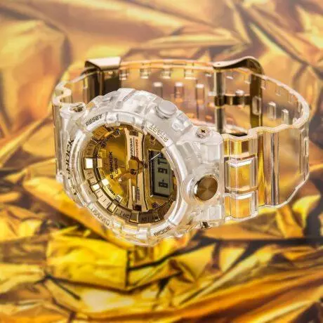 g-shock plain gold