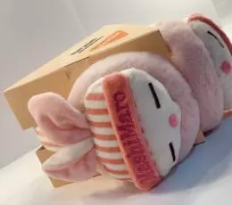 Rabbit Pink Earmuff - Headphones