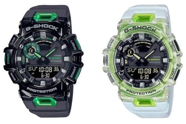 G-Shock Couple Set Black White With Green - Image 2