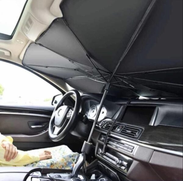 2 Pieces Windshield Sun Shade Foldable - Image 2