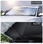 2 Pieces Windshield Sun Shade Foldable - Image 4