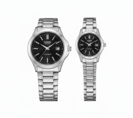 Casio Couple Silver Black