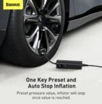 Super Mini Inflator Tyre Pump 15sec Fast Inflation, 4 Tires in 25 Minutes Black - Image 4