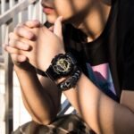 g-shock black gold
