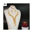 Women’s Jewelry Gold Lapis Lazuli Set, Gold-Plated