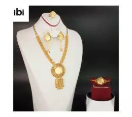 Woman’s Jewelry Full Necklace Gold Set