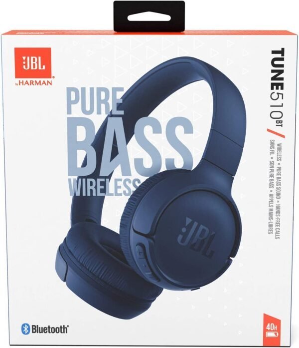 JBL Tune 510 BT Wireless Headphone Blue - Image 8