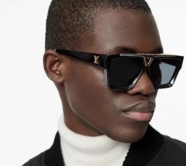 Louis Vuitton Black & Gold Sunglasses - Image 4