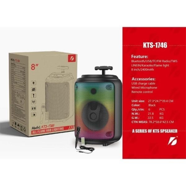 KTS-1746 Wireless Bluetooth Speaker - Image 2