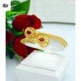Bracelet Gold With Red Stone