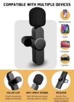 Type C Wireless Collar Clip Noise Cancelling Microphone - Image 2