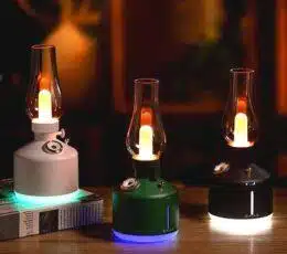 Air Humidifier USB Chargeable Retro Kerosene Lamp