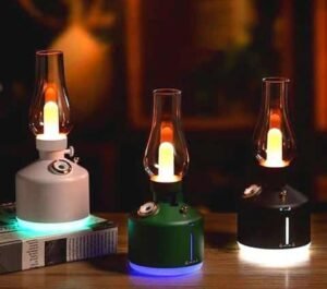 Air Humidifier USB Chargeable Retro Kerosene Lamp