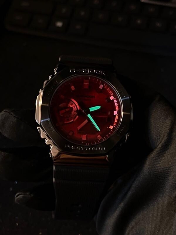 ⁦ساعة G-SHOCK حمراء GS-7172⁩ - الصورة ⁦5⁩
