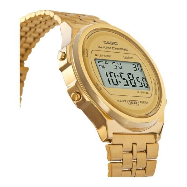 A CASIO VINTAGE UNISEX ROUND BRACELET IN GOLD - Image 6