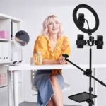Latest Selfie Stand For 3 Mobiles-Mic-Stand - Image 4