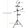 Latest Selfie Stand For 3 Mobiles-Mic-Stand
