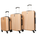 Nomad 3-Piece Hardshell Travel Bags Set with Artisanal Embellishments - Image 3