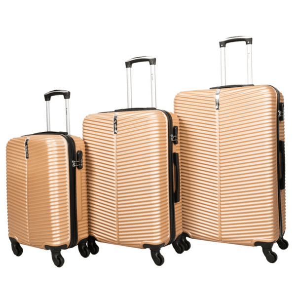 Nomad 3-Piece Hardshell Travel Bags Set with Artisanal Embellishments - Image 3