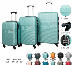Wanderlust 3-Piece Luggage/Travel bags Set