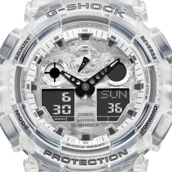 ⁦ساعة G-Shock أسود شفاف GA100SKC-1A GS7191⁩ - الصورة ⁦6⁩