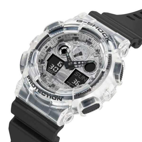 ⁦ساعة G-Shock أسود شفاف GA100SKC-1A GS7191⁩ - الصورة ⁦2⁩