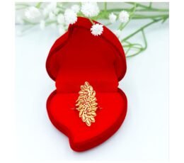 Leafs Design Ring - Gold Sparkle