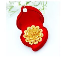 Flowers Design Ring - Gold Sparkle