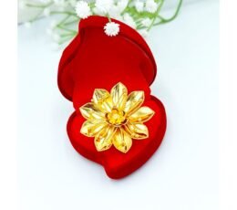 Flowers Design Ring - Gold Sparkle