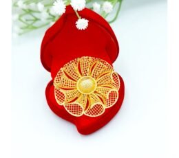 Circles Design Ring - Gold Sparkle