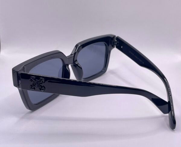 Off-White Full Black Sunglasses - Image 3