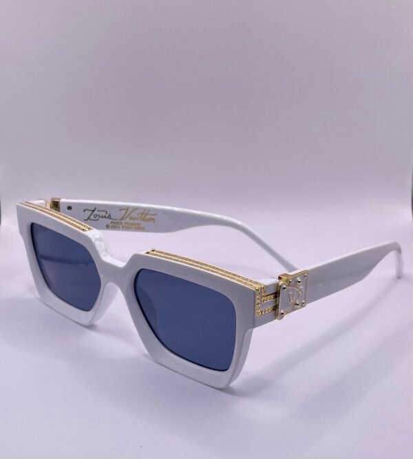 Louis Vuitton White Gold Sunglasses - Image 2