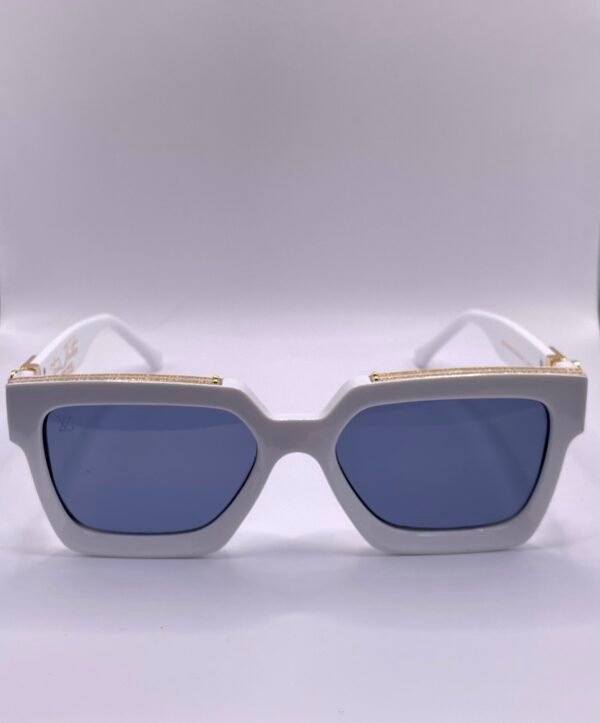 Louis Vuitton White Gold Sunglasses - Image 3