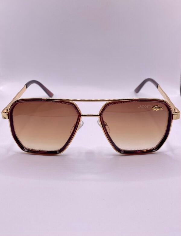 Lacoste Brownie Gold Sunglasses - Image 2