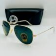 Ray-Ban Gold Light Black Sunglasses