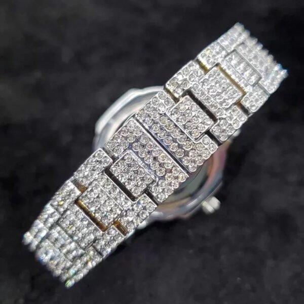 Luxury Iced Bling Out Diamond Watch - Image 3