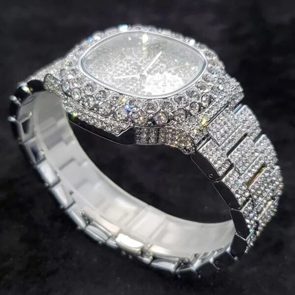 Luxury Iced Bling Out Diamond Watch - Image 5