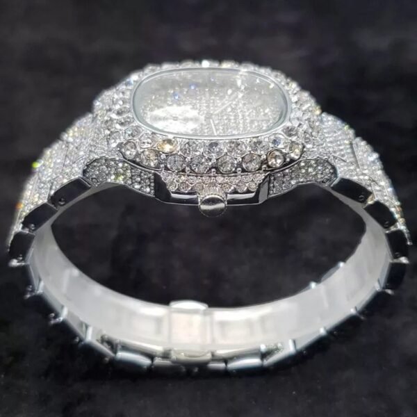 Luxury Iced Bling Out Diamond Watch - Image 4