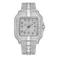 Luxury Arabic Piazza Iced Out Diamond Watch