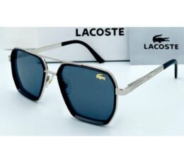 Lacoste Silver Black Sunglasses