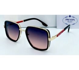 Prada Gold Red Sunglasses