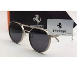 Ferrari Silver Black Sunglasses