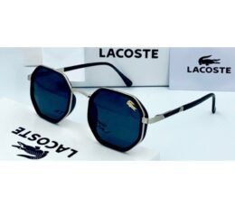Lacoste Black Silver Sunglasses