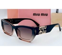 Miu Miu RoseGold Black Sunglasses