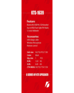 Kts-1639 Wireless Bluetooth Speaker - Image 6