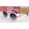 Miu Miu Purple Gold Sunglasses