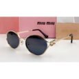 Miu Miu Black Gold Sunglasses