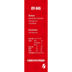 KTF-1645 Wireless Bluetooth Speaker Solar Energy Torch - Image 2