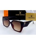 Louis Vuitton Oversized Square Brown Acetate Frame Gradient Lens Sunglasses